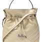Bolsa de ombro Tory Burch com logotipo marrom