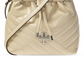Bolsa de ombro Tory Burch com logotipo marrom