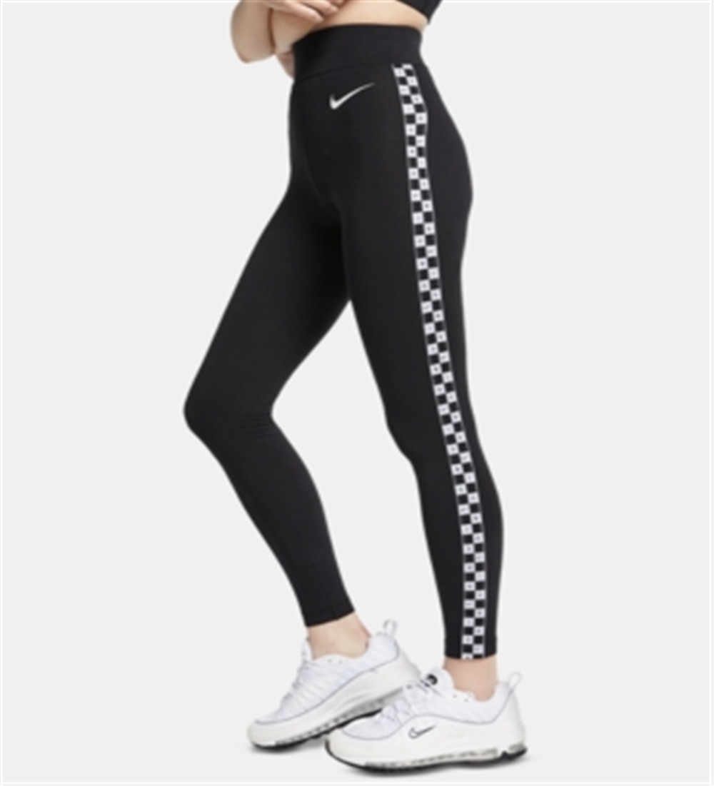 Leggings Nike Sportswear Listradas Femininas Pretas Tamanho P