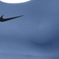 Sutiã esportivo Nike Classic Mid Impact Swoosh feminino, azul, tamanho X-S