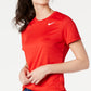 Camiseta Nike Dry Legend Feminina Vermelha Tamanho Grande