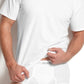 Pacote com 5 camisetas Hanes masculinas com decote em V, brancas, tamanho pequeno
