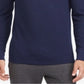 Camisa de pijama térmica masculina Ralph Lauren Waffle Knit azul
