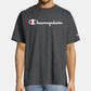 Camiseta Champion Masculina com Logotipo Script Cinza Tamanho P