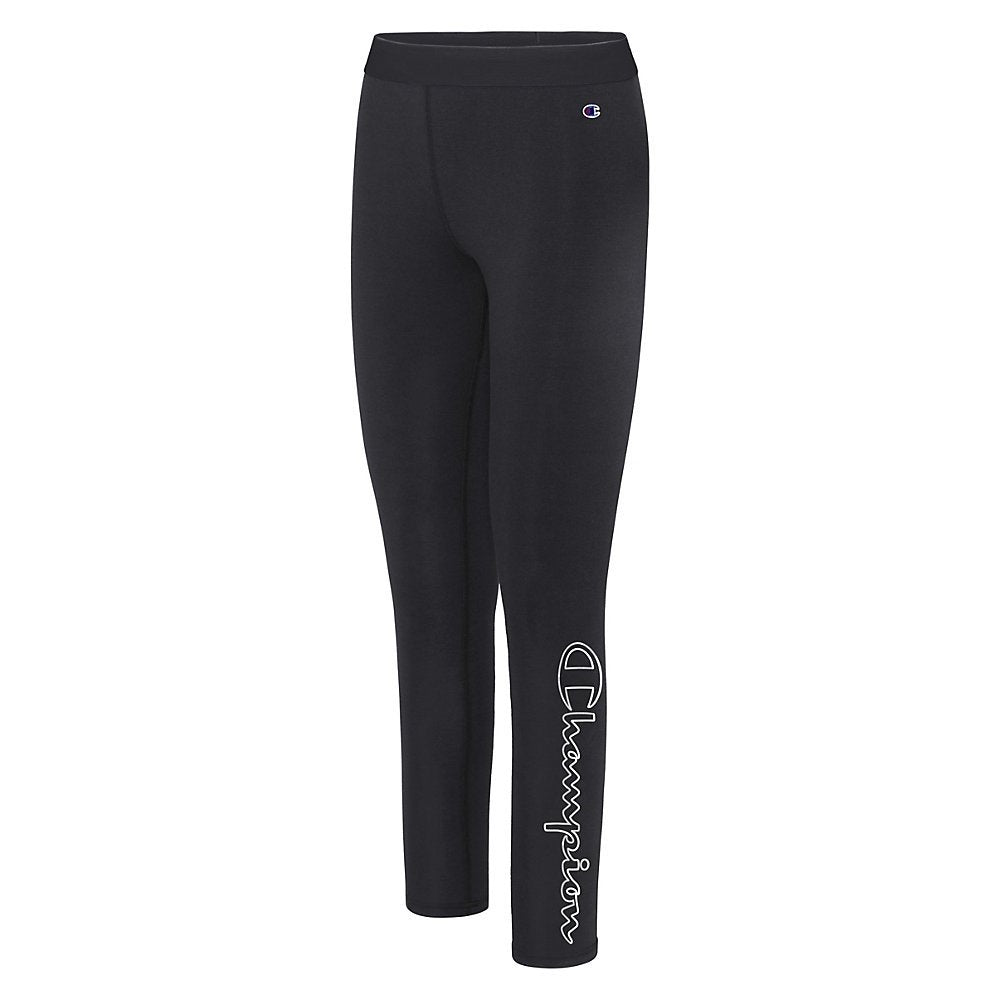 Leggings Champion Double Dry Logo Feminina Preta Tamanho P