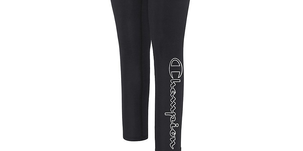 Leggings Champion Double Dry Logo Feminina Preta Tamanho P