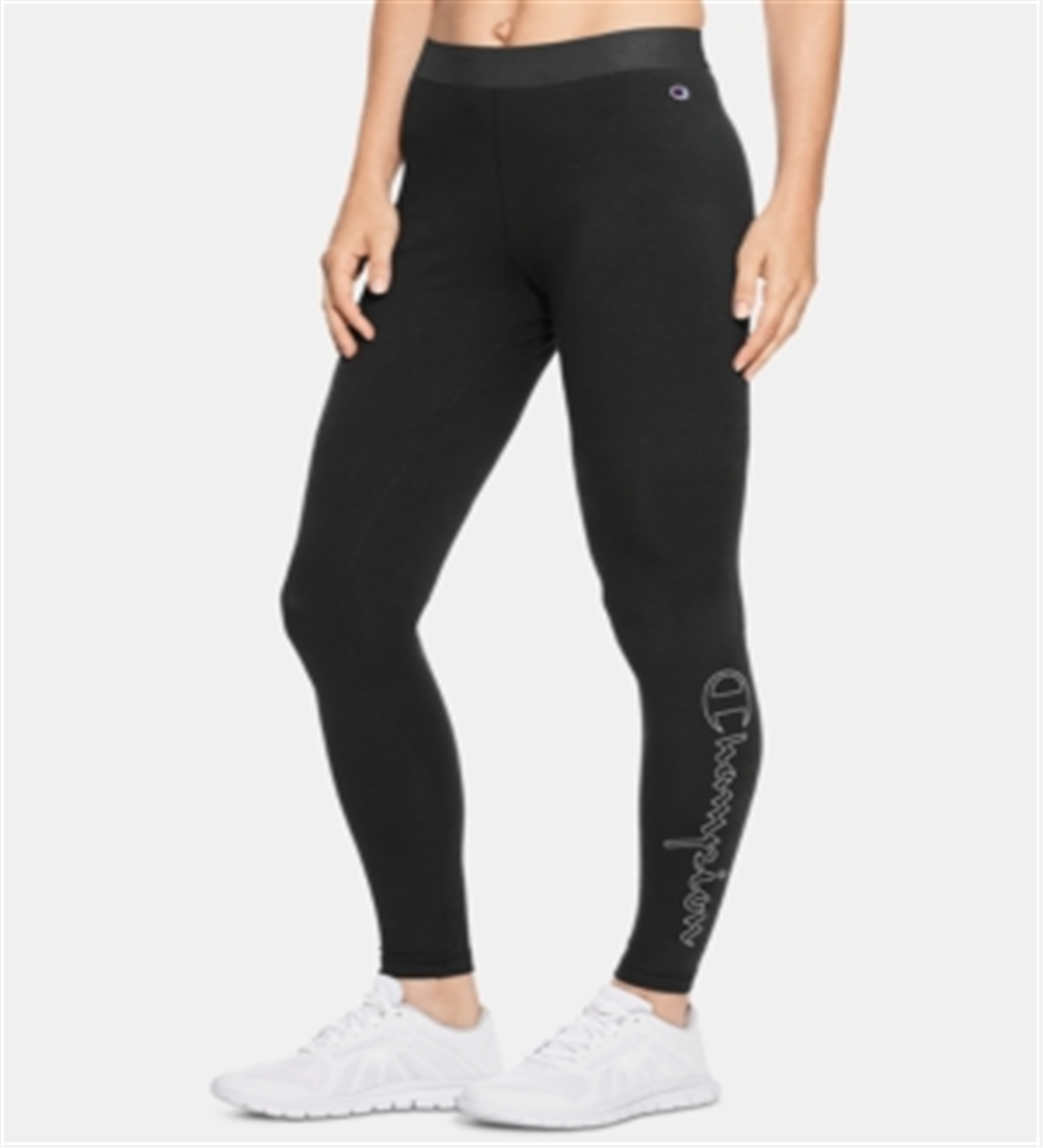 Leggings Champion Double Dry Logo Feminina Preta Tamanho P