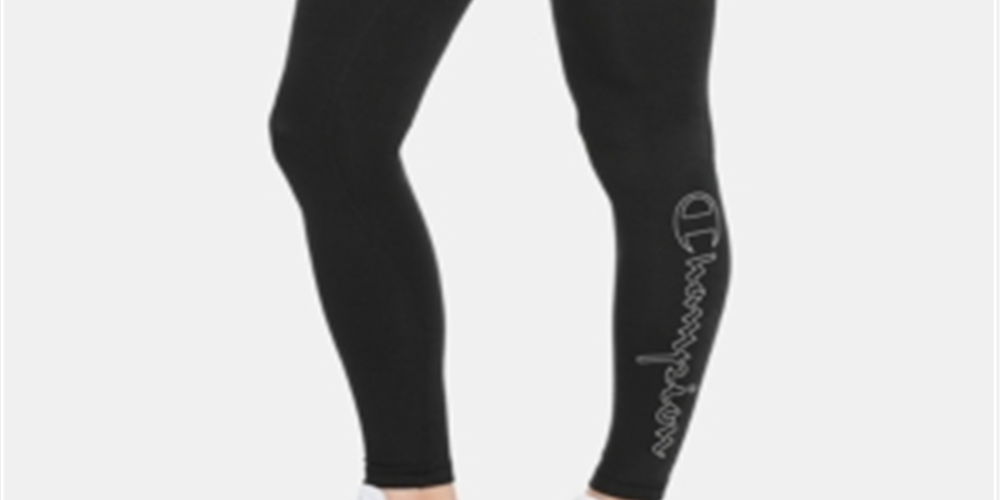 Leggings Champion Double Dry Logo Feminina Preta Tamanho P