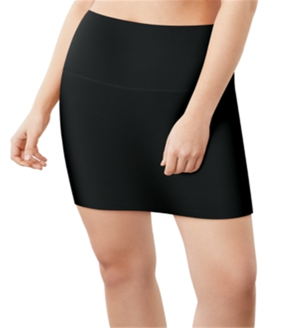 Maidenform Women's Tame Your Tummy Half Slip com calcinha embutida, preta, tamanho médio