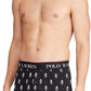 Ralph Lauren Boxers de malha masculinos, pretos, tamanho grande