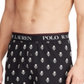 Ralph Lauren Boxers de malha masculinos, pretos, tamanho grande