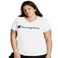 Camiseta Champion Feminina Classic Graphic Jersey Gola V Branca Tamanho XXXX-G