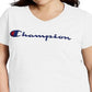 Camiseta Champion Feminina Classic Graphic Jersey Gola V Branca Tamanho XXXX-G
