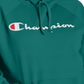Moletom com capuz feminino Champion Logo Verde Tamanho 2X