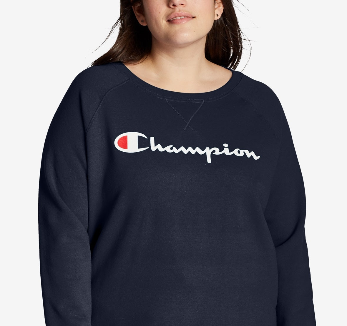 Moletom Champion Powerblend Signature Graphic Feminino Azul Tamanho 2X