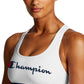 Sutiã esportivo Champion Absolute Racerback de impacto médio feminino, branco, tamanho médio