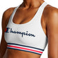 Sutiã esportivo Champion Absolute Racerback de impacto médio feminino, branco, tamanho médio