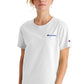 Camiseta Champion Feminina de Algodão com Logotipo Boyfriend, Branca, Tamanho P