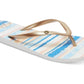 Sandálias femininas Roxy Flip Flop Azul Tamanho 6 B