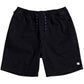 Shorts elásticos Quiksilver Waterman Cabo Shore masculino, preto, tamanho médio