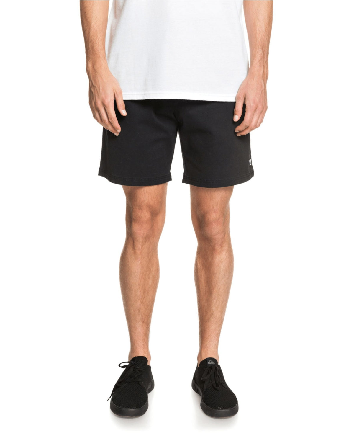 Shorts elásticos Quiksilver Waterman Cabo Shore masculino, preto, tamanho médio