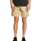 Shorts elásticos Quiksilver Waterman Cabo Shore masculino marrom tamanho XX-G