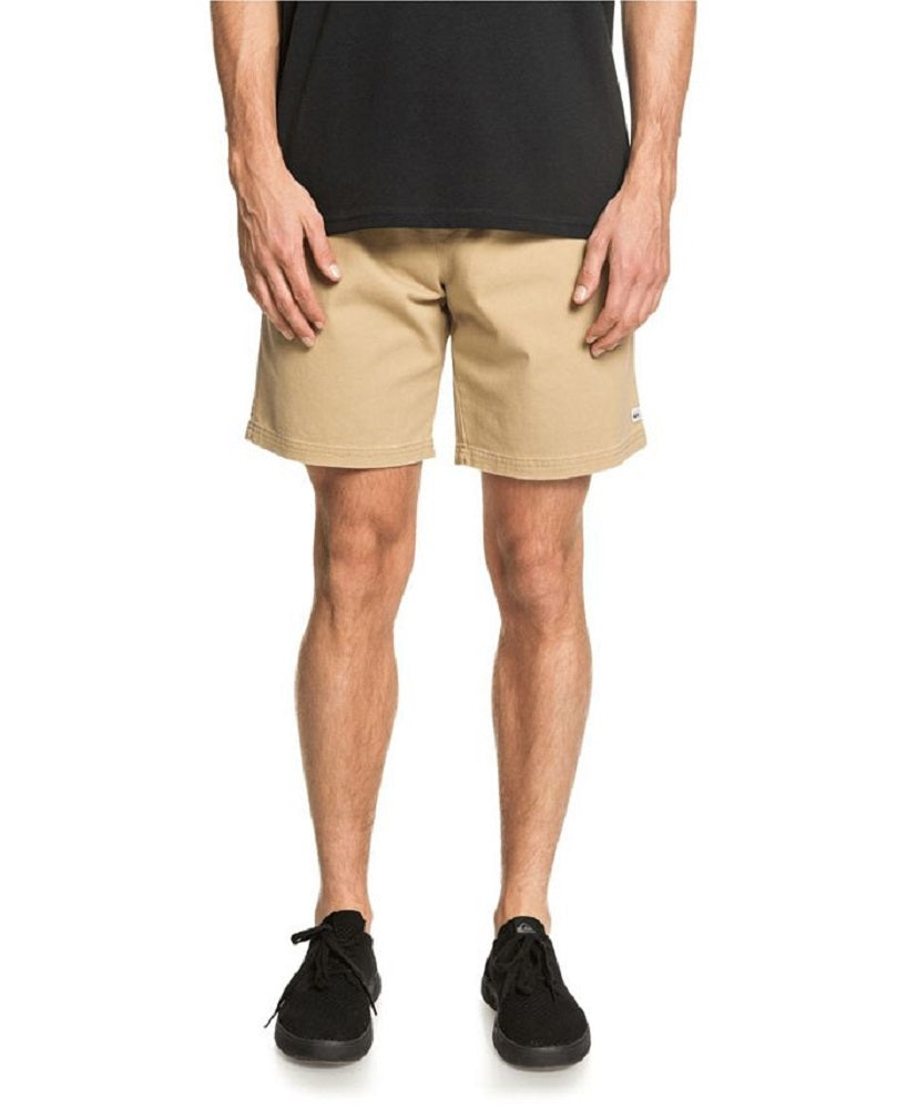 Shorts elásticos Quiksilver Waterman Cabo Shore masculino marrom tamanho XX-G