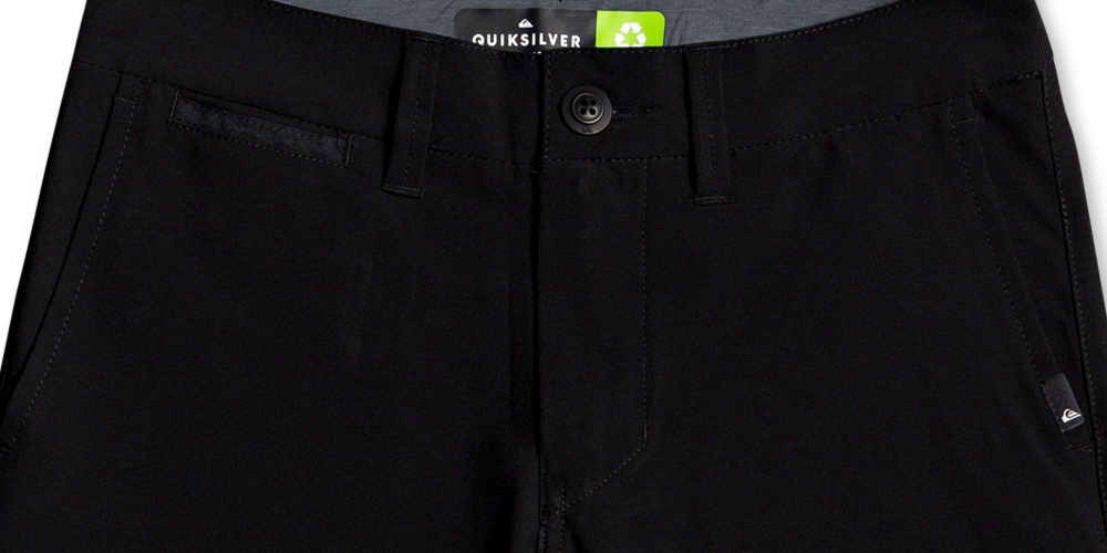Calções de banho Quiksilver Big Boy's Union Amphibian pretos tamanho 26