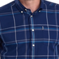 Camisa Barbour Tailo Fit Highland Check Masculina Azul