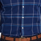 Camisa Barbour Tailo Fit Highland Check Masculina Azul