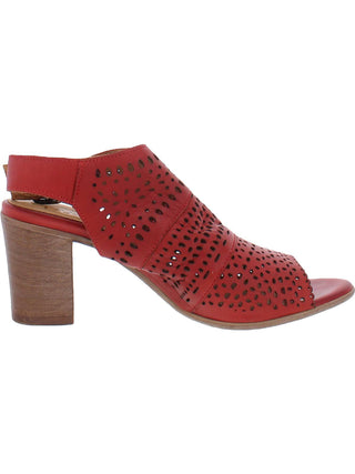 Sandália Upton Slingback Bueno Feminina em Couro Terracota Laranja Tamanho 7,5-8Us