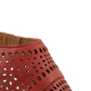 Sandália Upton Slingback Bueno Feminina em Couro Terracota Laranja Tamanho 7,5-8Us