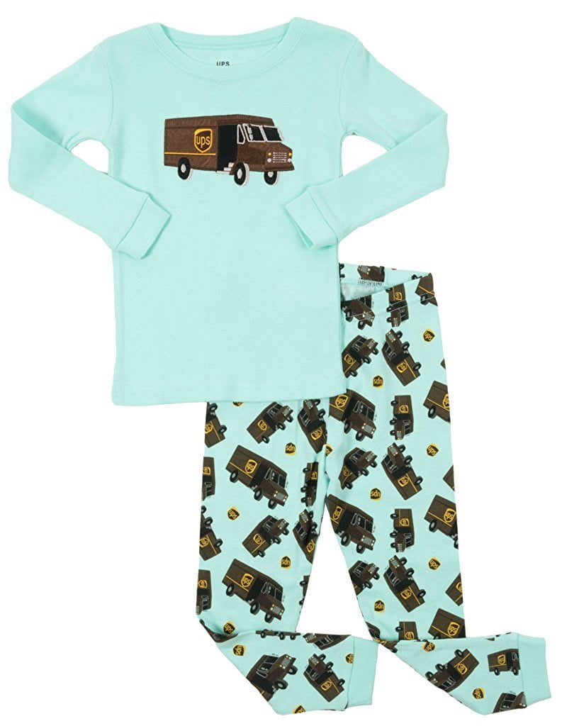 Conjunto de pijama UPS cinza Leveret Boys 100% algodão tamanho 10 anos