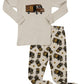 Conjunto de pijama UPS cinza Leveret Boys 100% algodão tamanho 10 anos