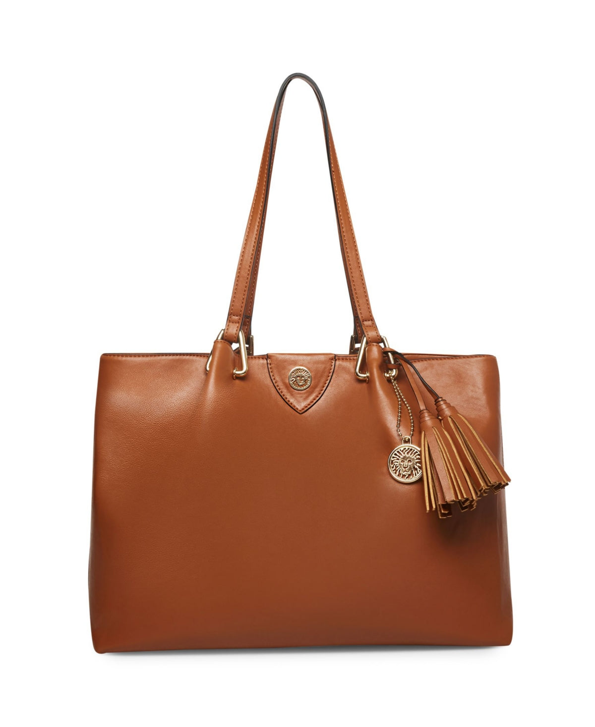 Anne Klein Bolsa Tote Feminina A Hinge Marrom Tamanho Regular