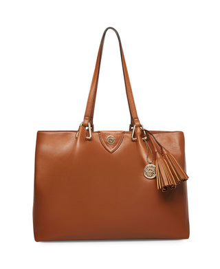 Anne Klein Bolsa Tote Feminina A Hinge Marrom Tamanho Regular