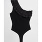 zara-womens-black-ruffled-asymmetrical-bodysuit-size-medium