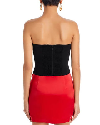 Top sem alças com flores Endless Rose