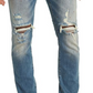 Calça Jeans Skinny Rasgada ICE CREAM em Gelatto, Tamanho 32 Amarelo