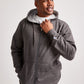 Champion Masculino Big &amp; Tall Fleece Full Zip Hoodie Cinza Tamanho XXX-G