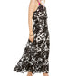 Vestido longo estampado Kate Spade New York feminino, maiô preto, tamanho pequeno