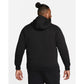 Moletom com capuz Nike Sportswear Club Fleece grande preto com zíper completo para homens