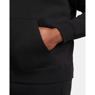 Moletom com capuz Nike Sportswear Club Fleece grande preto com zíper completo para homens