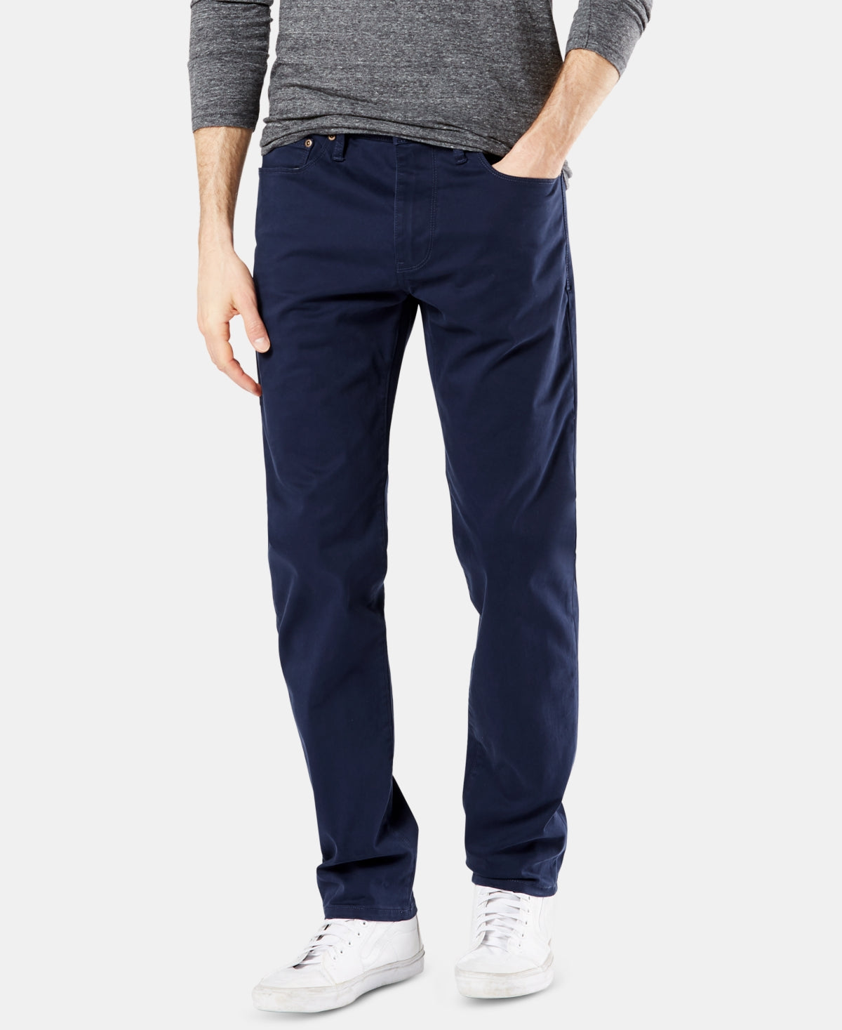 Calça jeans masculina Dockers Slim Fit Azul Tamanho 36X34