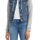 Jaqueta jeans feminina Levi's Trucker com capuz, azul, tamanho pequeno