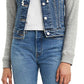Jaqueta jeans feminina Levi's Trucker com capuz, azul, tamanho pequeno