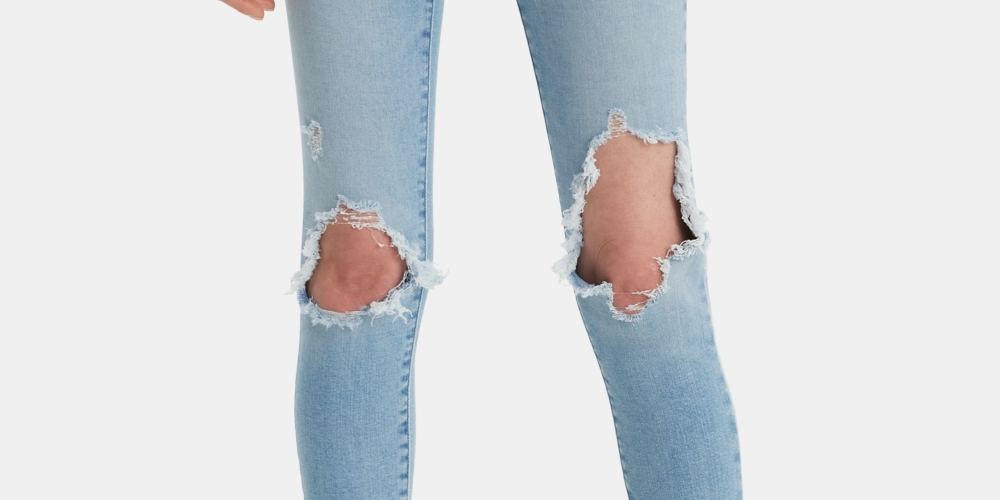 Calça jeans skinny Levi's 721 de cintura alta, feminina, azul, tamanho 27