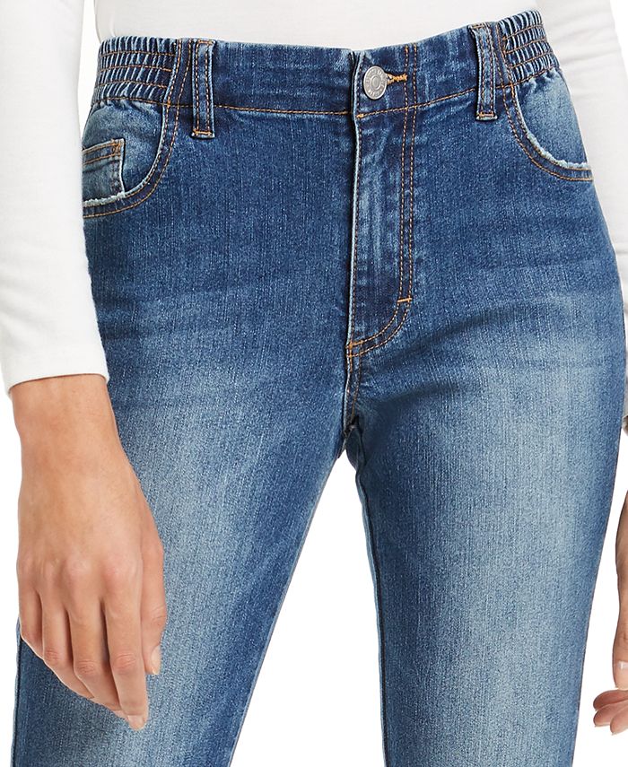 Calça jeans jogger infantil Almost Famous azul tamanho grande