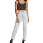 Calça jeans rasgada Madden Girl Junior, azul, tamanho 26