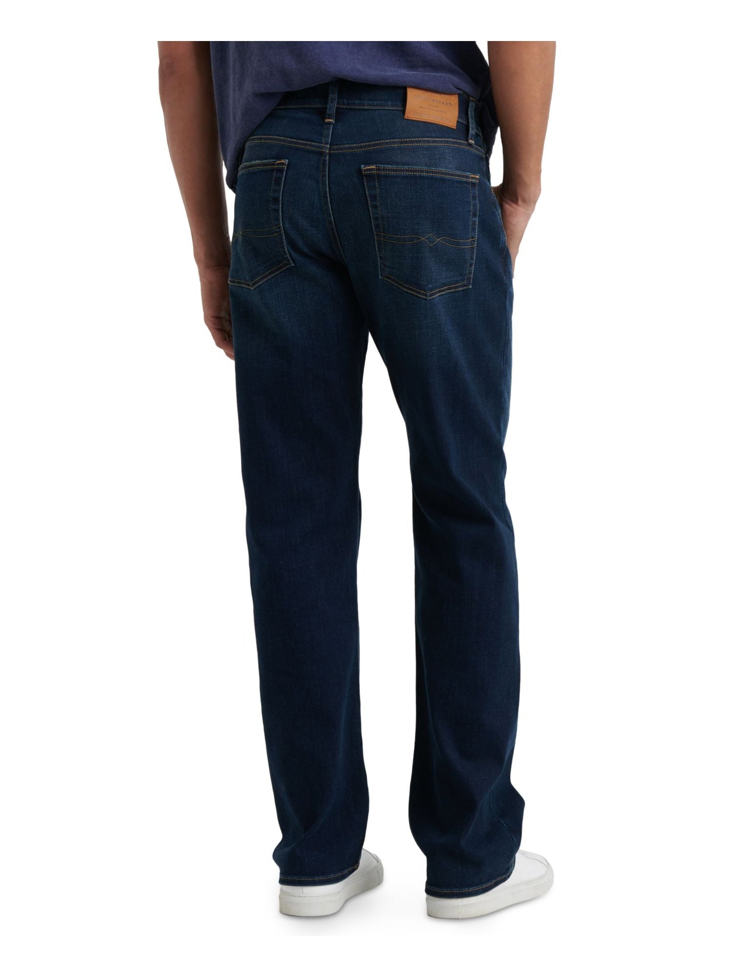 Calça Jeans Stretch Coolmax Relaxed Straight Fit Masculina Lucky Brand 181 Azul Tamanho 34X34